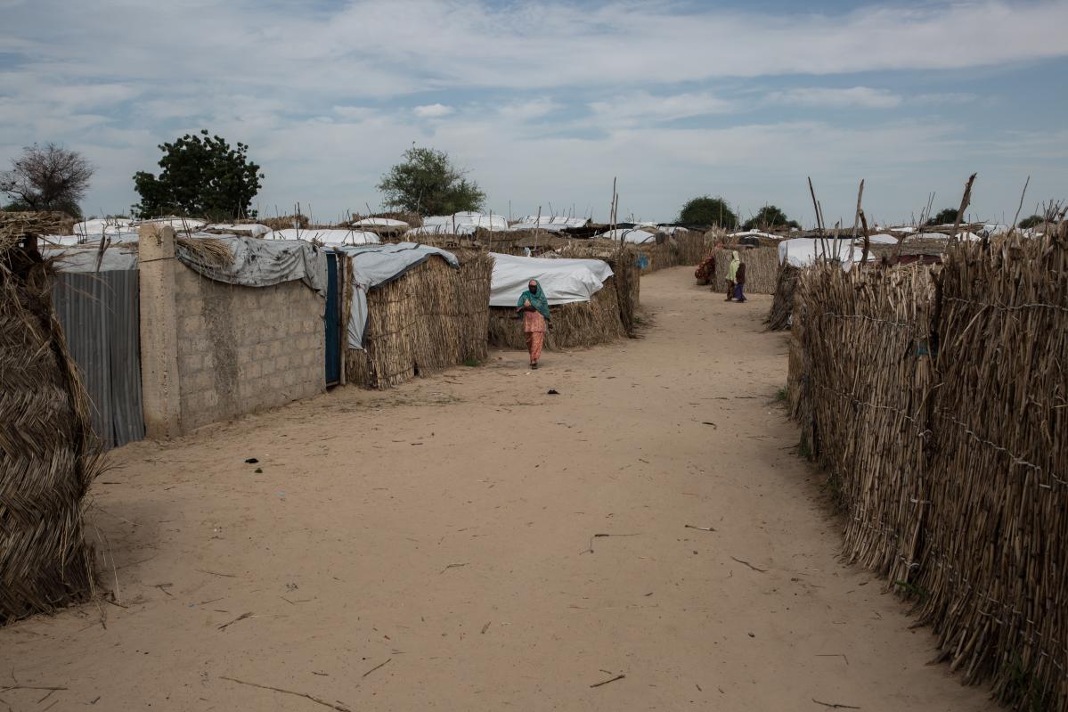 Campamento de personas desplazadas internas en la región de Diffa, Níger. © Lys Arango para Acción contra el Hambre