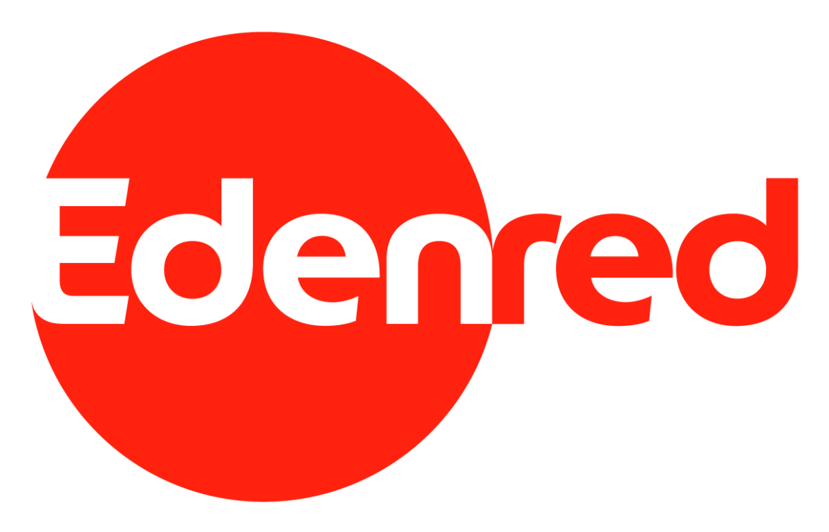 Logo Edeenred blanco y rojo