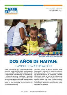 DOSSIER DE PRENSA "DOS AÑOS DEL TIFÓN HAIYAN: CAMINO DE LA RECUPERACIÓN"